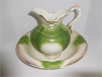 Lot #51 Green and Gold enamel ironstone