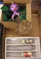 Vintage Glass & Ice Sickle Ornaments