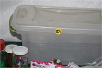 Clear Tote of Craft Beads
