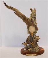 Lot #76 Young Talons Eagle sculpture