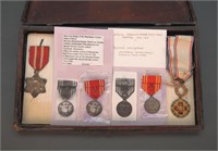 4 Red Cross medals: 2 Manchukuo empire, Chile...