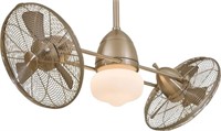 Gyro 6 Blade Ceiling Fan in Brushed Nick