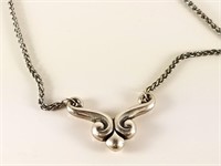 JAMES AVERY SCROLL NECKLACE STERLING SILVER