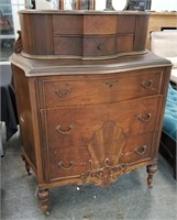 RUSHVILLE  UPRIGHT CHEST OF DRAWERS W DRESSING TOP