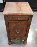 ANTIQUE SMOKING STAND / HUMIDOR CABINET