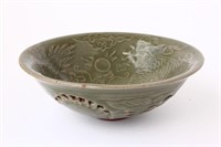 Unusual Chinese Celadon Bowl,