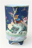 Chinese Porcelain Footed Brush Pot,