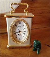 Bulova Clock & Animal Figurine