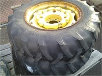13.6-28 Tires/Wheels for a John Deere Tractor