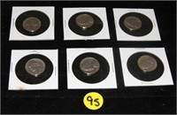 Nickels Coin Lot (6)