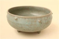 Chinese Celadon Crackle Glaze Censer,