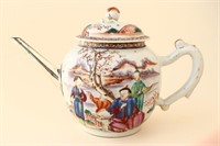 Chinese 18th Century Export Porcelain Teapot,