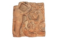 Large Khmer 12/13th Century Red Sandstone