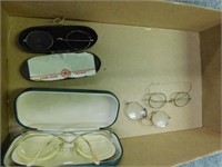 Three pair granny glasses - Bulova pair