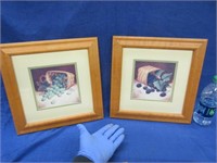 2 longaberger 1999 framed prints (fruit in basket)