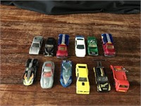 12 vintage toy cars