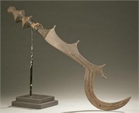 Ngombe executioner's sword, early 20th century.