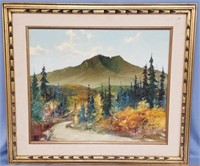 Original Harvey Goodale, oil on canvas, Mt McKinle