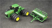 John Deere 9420 Die Cast Tractor & Planter 4"