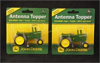 2 New 3" John Deere Antenna Topper Ornaments