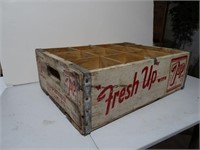 Fresh Up with 7up Wood Soda Case - Watertown, WI