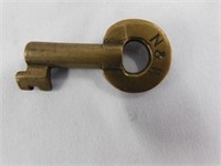 Brass RR key, N&W