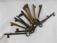 12 large padlock keys, two marked NYC (RR)