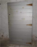 Vintage Wood Walk-In Freezer Door