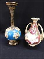 Royal Nippon, Kinran, 9" two handled vase -