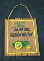 John Deere 6" Get Better W Time Plaque