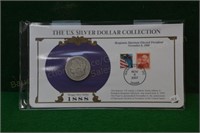 1888 Morgan Silver Dollar w/Stamps & History