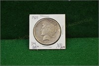 1921 Peace Silver Dollar XF  key date