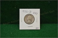1932d Washington Quarter  key date