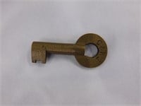 Railroad brass key C&WI