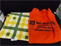 Green and yellow plaid tablecloth - Bill Abbott