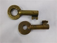 Two brass railroad keys Portugal - 27192