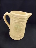 Yellow Cow stoneware pitcher