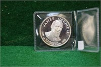 James Garfield 27 gram Sterling Silver Proof Medal