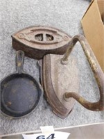 Sad iron on W.H. Howell trivet - sad iron base -