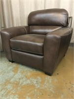 Oversized Italian Leather Chair