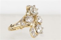 Vera Krupp 14kt Gold & 3.13 ctw Diamond Ring