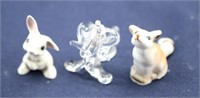(2) Hagen-Renaker Miniature Animals & Hand-Blown