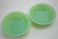 (2) Jadeite Fruit Bowls