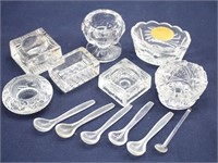Assortment of Salt Cellars and Spoons