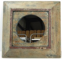 Wood Composite Rustic Modern Wall Mirror