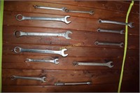 Large combo wrenches, standard & metric