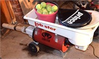 Lobster Tennis Ball Machine, 2 tennis rackets &
