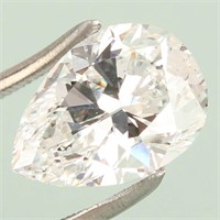 PEAR BRILLIANT CUT 3.24 CARAT GIA E SI1 DIAMOND