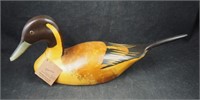 Jennings Signed Crafted Drake Pintail Duck Decoy