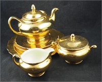 Antique Eggshell Nautilus Gold China Tea Set